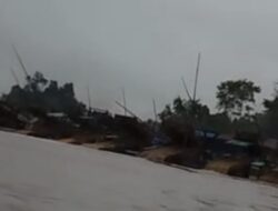 23 Set Lanting Jek Beroperasi di Nanga Biang Sanggau , Koordinator PETI Bernama Erdan.
